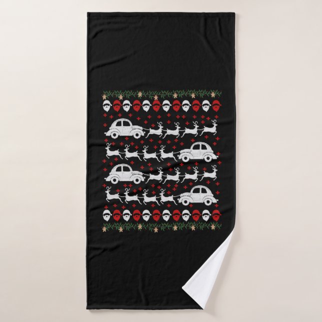 Navidades de coches (Toalla de baño)
