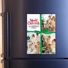 Navidades de collage de fotografías familiares env