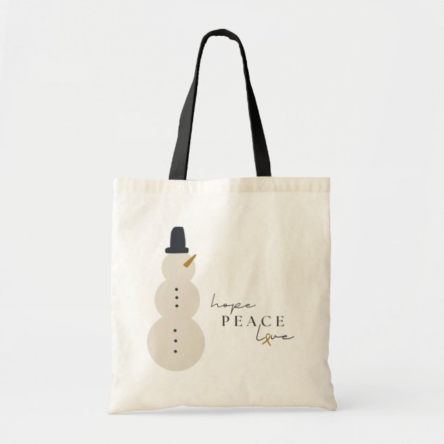 navidades de concienciación sobre el cáncer Bolsas (Frente)