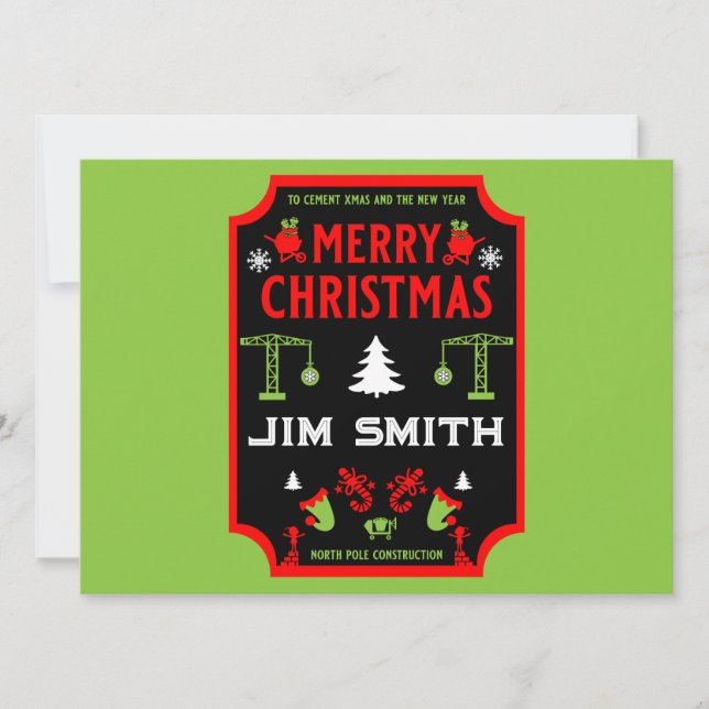 Navidades de construcción de edificios (Anverso)