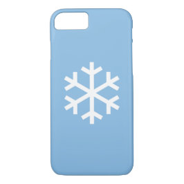 Navidades de copo de nieve Funda para iPhone azul 