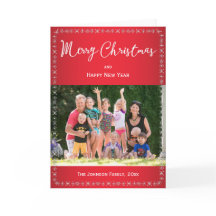 Navidades De Copos De Nieve Saludan Tarjetas Con F