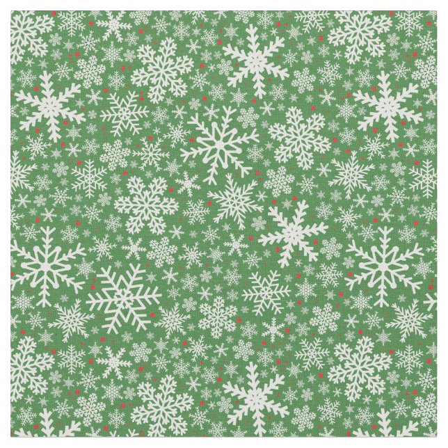 Navidades de copos de nieve | Tela de vacaciones (De cerca)