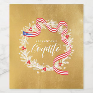 Navidades de Coquito con etiqueta de vino de corti