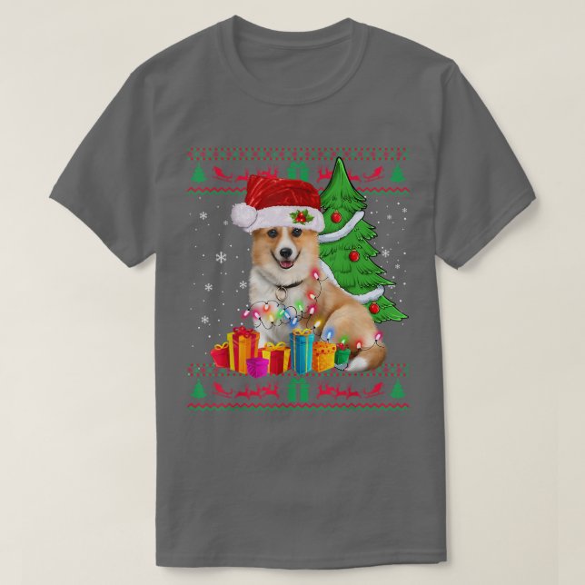 Navidades de Corgi Navidades de Sweater Corgi (Diseño del anverso)