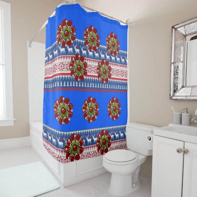 Navidades de cortina de ducha (In situ)