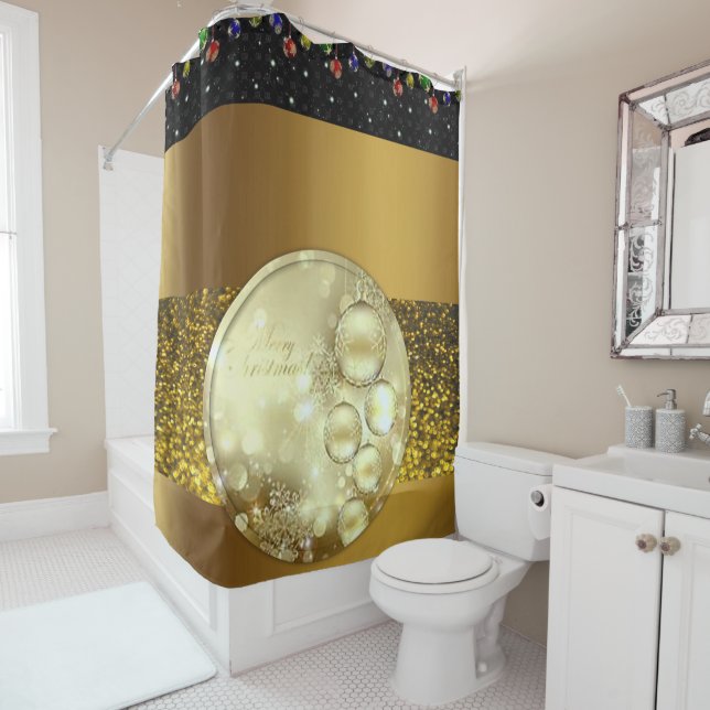 Navidades de cortina de ducha (In situ)