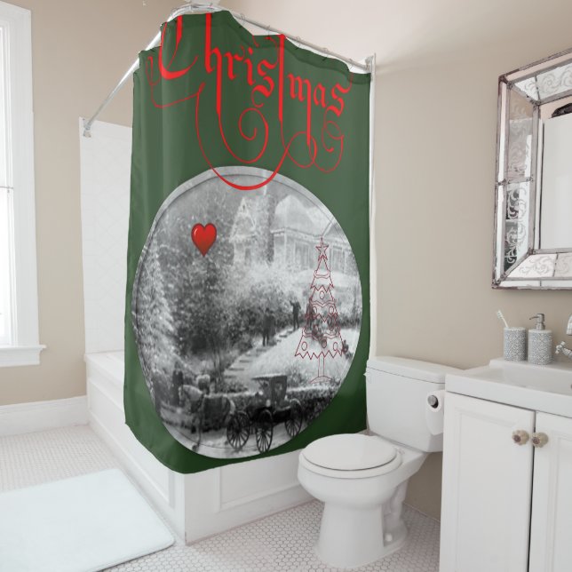 Navidades de cortina de ducha (In situ)