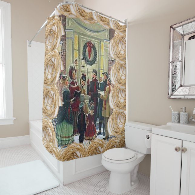 Navidades de cortina de ducha (In situ)