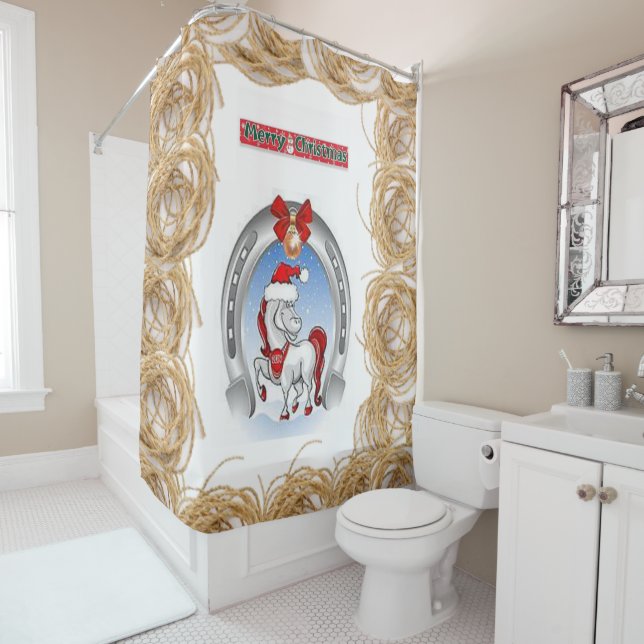 Navidades de cortina de ducha (In situ)