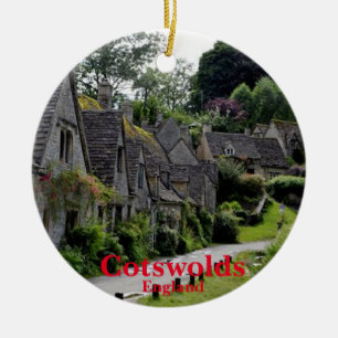 Navidades de Cotswolds Ornamento Panorámico