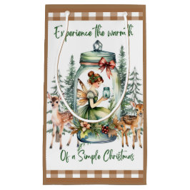 Navidades de Cottagecore Bolsa de regalo de Warmth