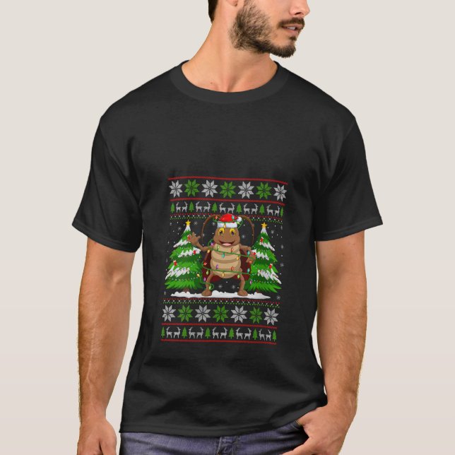 Navidades de cucarachas alumbran navidad suéter fe (Anverso)