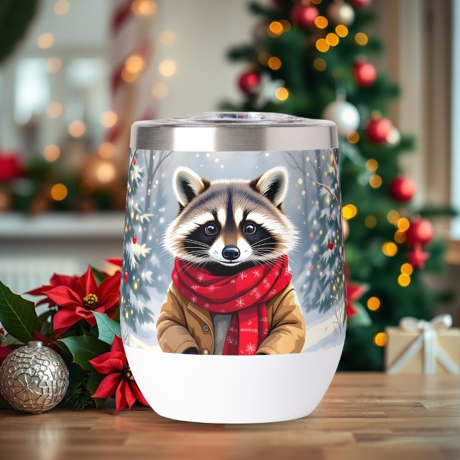 Navidades de Cute Whimsical Raccoon (Subido por el creador)