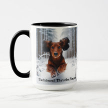 Navidades de Dachshund en la Copa Coffee Mug
