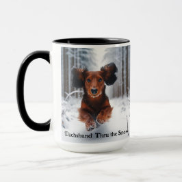 Navidades de Dachshund en la Copa Coffee Mug