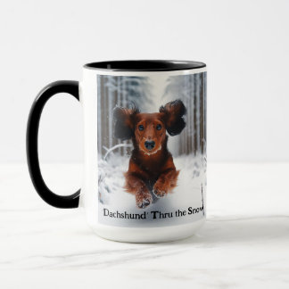 Navidades de Dachshund en la Copa Coffee Mug