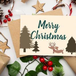 Navidades de Dachshund Tarjetas Perro Viejer