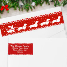 Navidades de Dachshunds disfrutan de vacaciones de