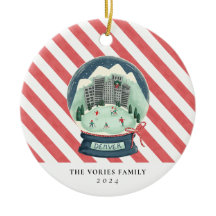 Navidades de Denver Colorado Nieve Ornamento del g
