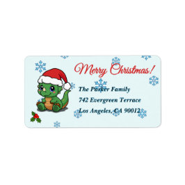 Navidades De Dinosaurios Cute Devolver Etiquetas D