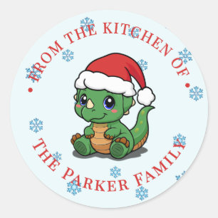 Navidades De Dinosaurios De Nuestros Pegatinas De