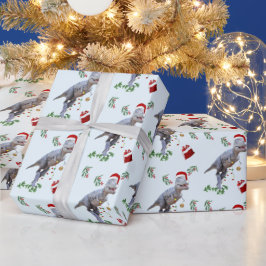 Navidades de dinosaurios envueltos en papel