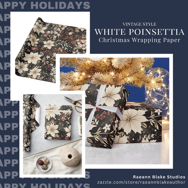 Navidades de diseño de época envolviendo papel (Subido por el creador)