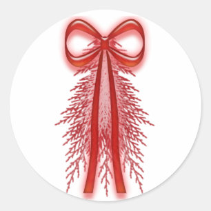 Navidades de diseño de vacaciones rojas Pegatinas 