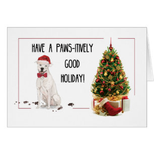 Navidades de diversiones terrier de Staffordshire 