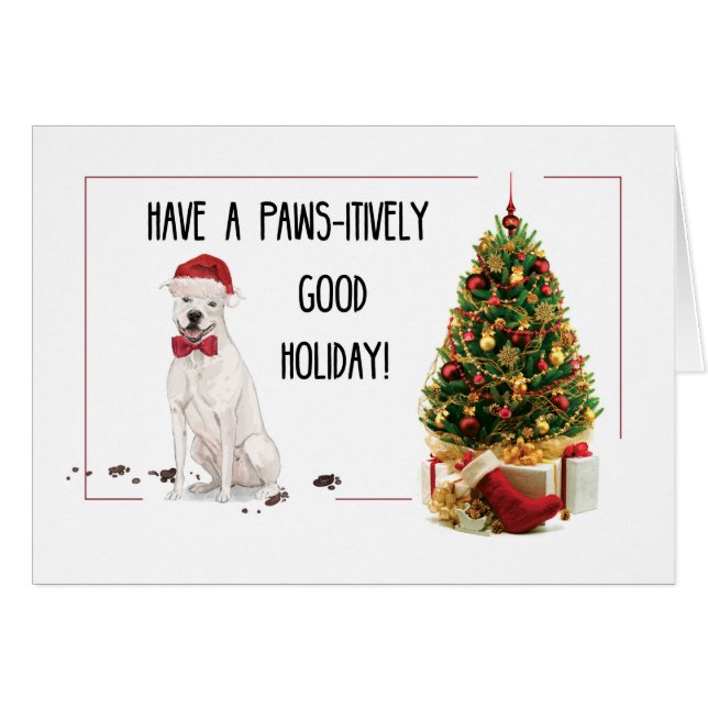 Navidades de diversiones terrier de Staffordshire  (Anverso (Horizontal))