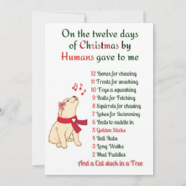 Navidades de duchas, tarjeta de vacaciones para pe