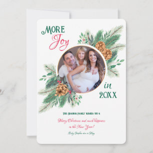 Navidades de embarazo Invitación fotográfica