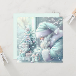Navidades de ensueño tarjeta de felicitación Santa