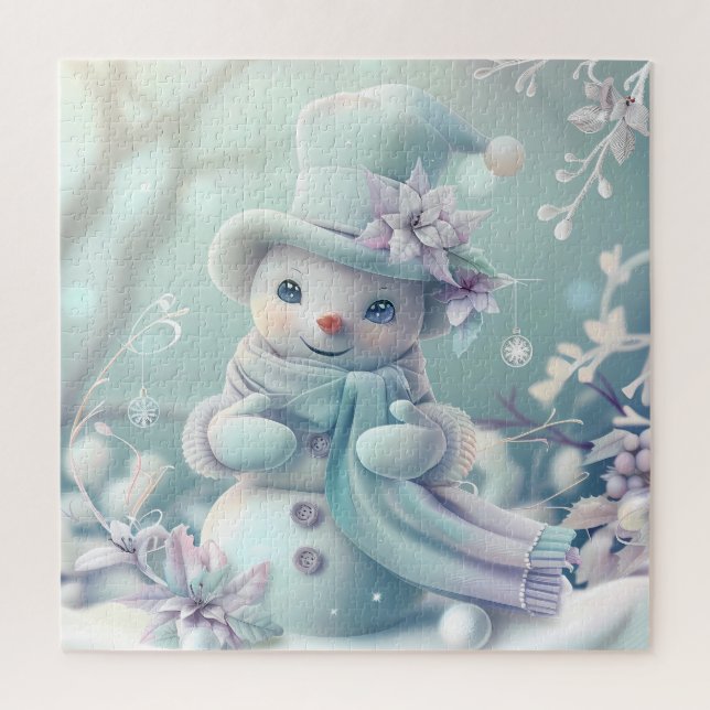 Navidades de ensueño y el rompecabezas de Snowman (Vertical)