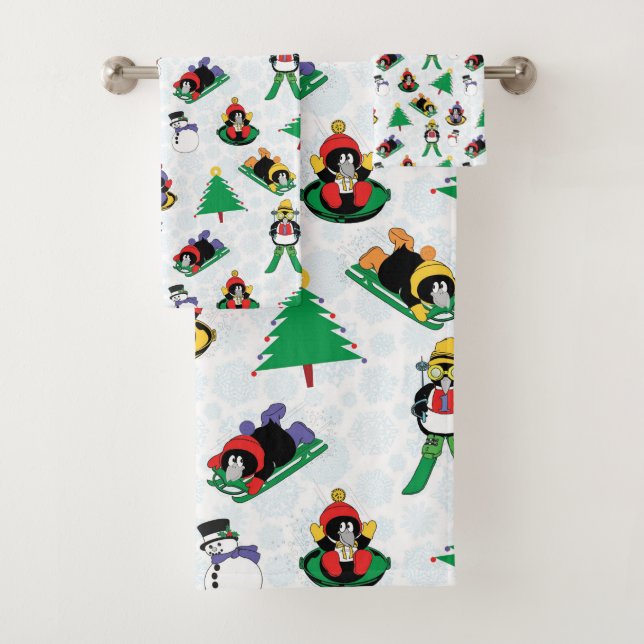 Navidades de esquí de pingüino (In situ)