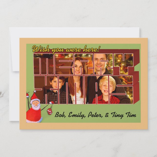 Navidades de estilo postal antiguas (Anverso)