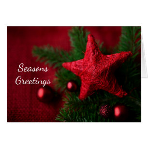 Navidades de Estrella Roja saludo