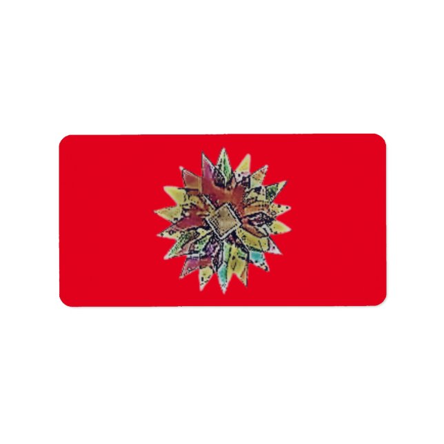 NAVIDADES de etiquetas de saludos estacionales (Frente)