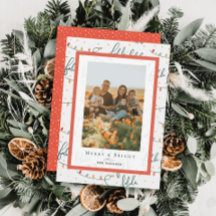 Navidades de Falalala iluminan tarjeta fotográfica