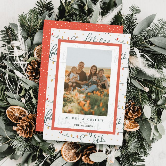 Navidades de Falalala iluminan tarjeta fotográfica (Subido por el creador)