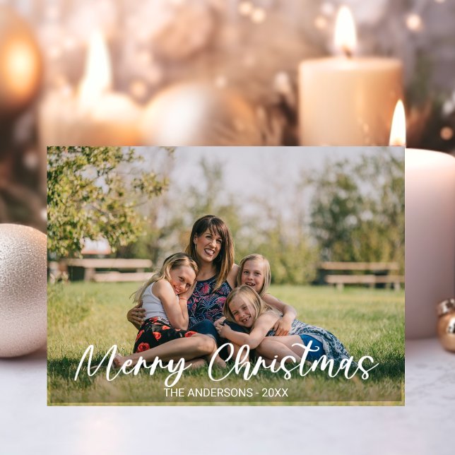 Navidades de familia Holiday Gold Confetti FOTO (Family Christmas Holiday Gold Confetti PHOTO)