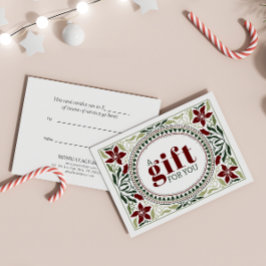 NAVIDADES DE FLORES DE FLORES DE MARRÓN VERDE RETR