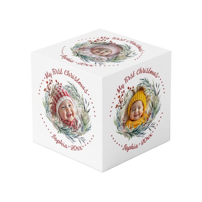 Navidades de flores, vegetación, cubo de fotos de  (Angulo Anverso)