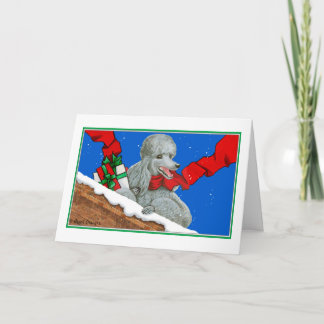 Navidades de folletos plateados o notas de tarjeta