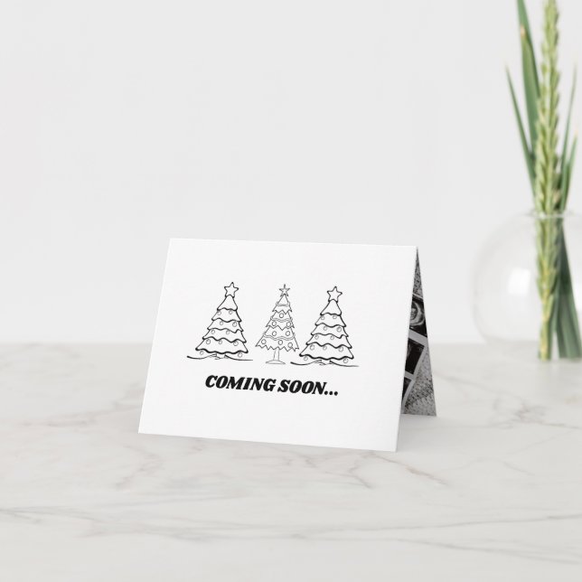 Navidades de foto de Baby Scan Invitación de embar (Anverso)