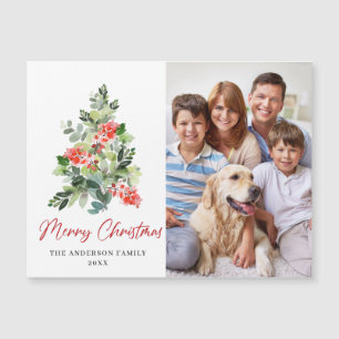 Navidades de FOTO saludando tarjeta magnética de v