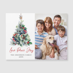 Navidades de FOTO saludando tarjeta magnética de v