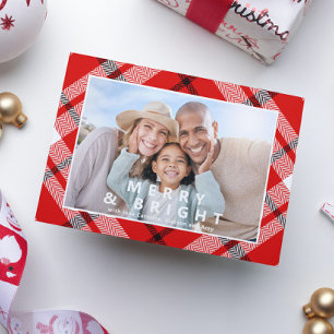 Navidades de fotografía de color rojo brillante y 