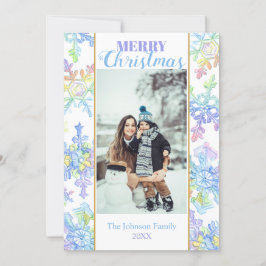 Navidades de fotografía de copos de nieve Pastel W